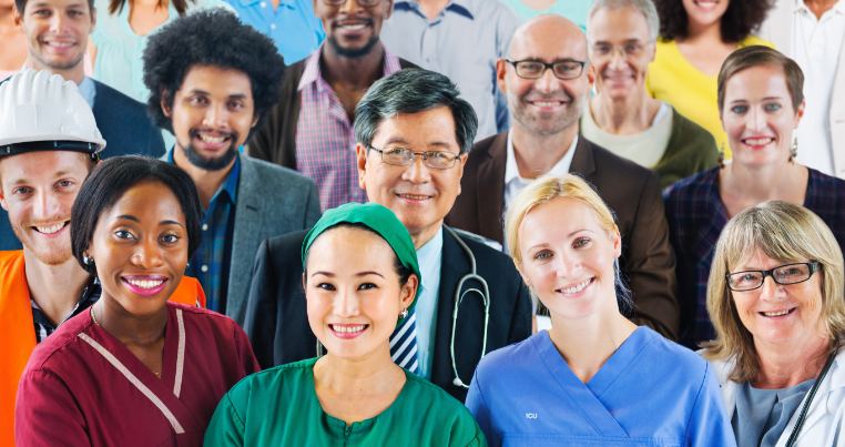Key workers from many professions